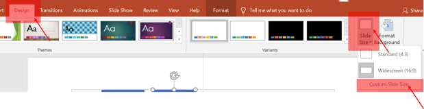 choose slide size powerpoint tips