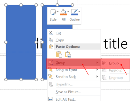 group forms in PowerPoint tips