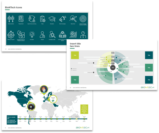 BioNTech Folien wie vom Grafikdesigner