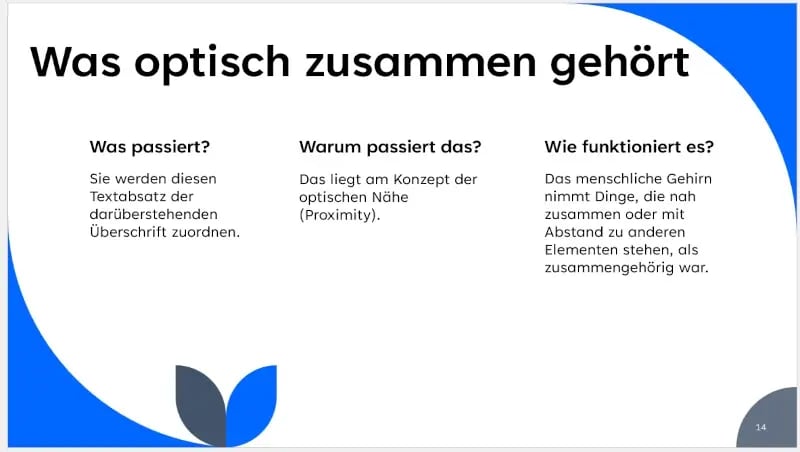 Beispiel Nähe