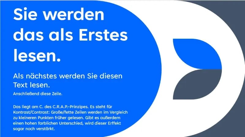 Beispiel Contrast-Prinzip