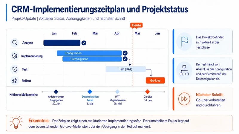 Projektfolie in PowerPoint