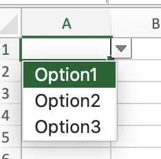 Drop-down-Menü Excel