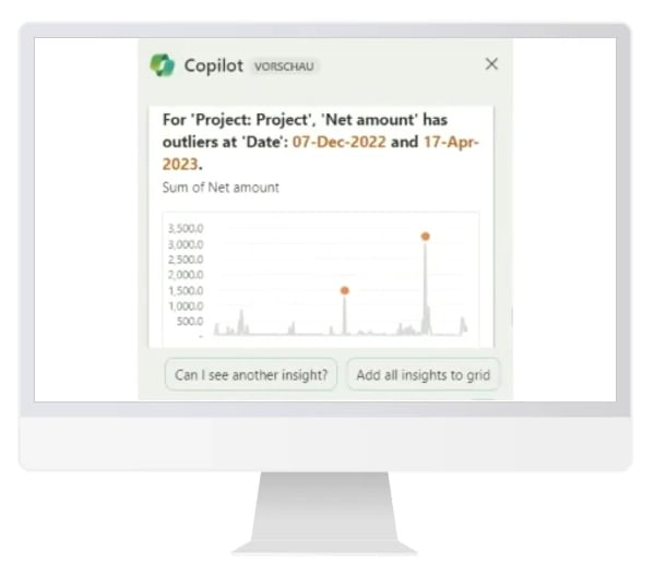 Further insights into data through Copilot