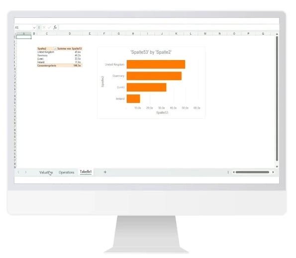 Copilot results in Excel in new spreadsheet