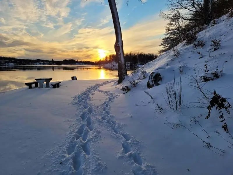 Schwedische Natur im Winter