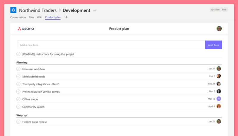 Asana - project and time management in one app