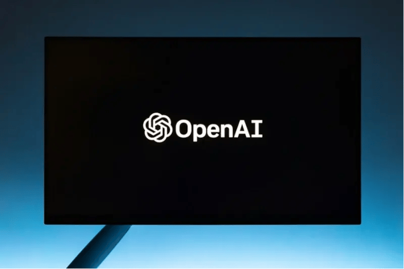A black screen with white lettering