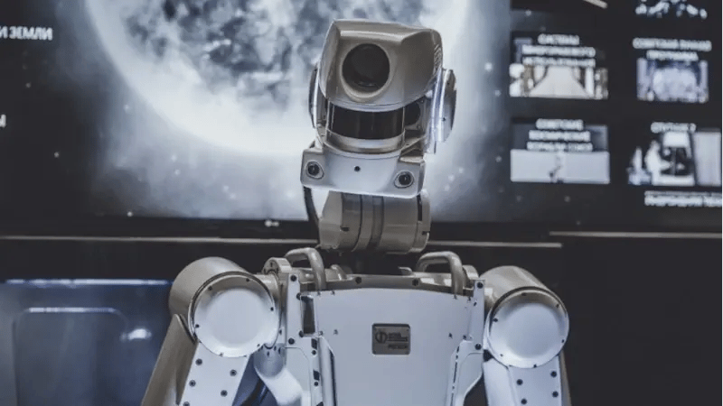 A robot with a camera