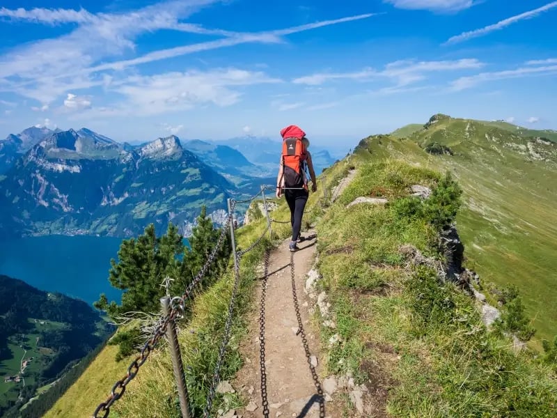Meilenstein Wanderung
