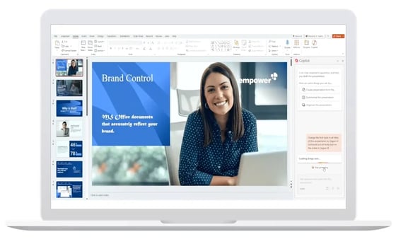 Markenkonsistenz durch Copilot in PowerPoint