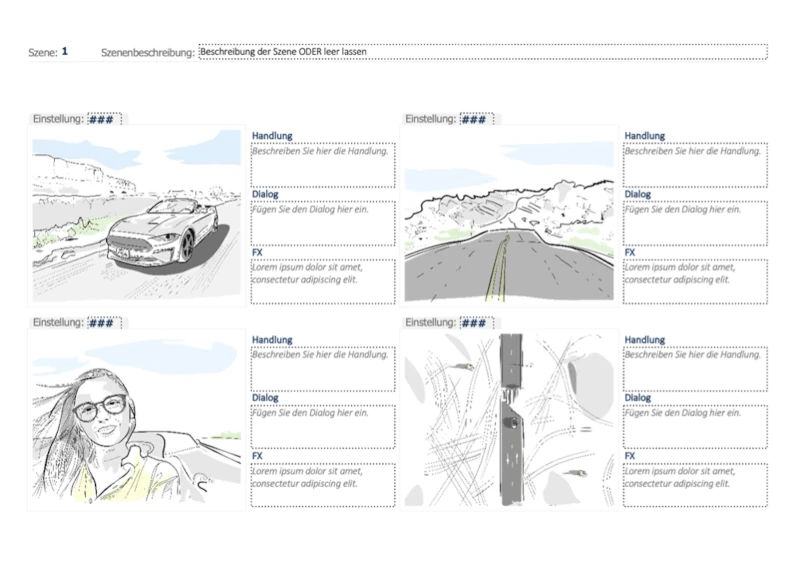 Beispiel Storyboard