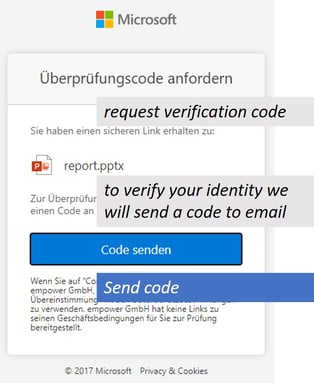 request verification code SharePoint Automatically update PowerPoint Excel links