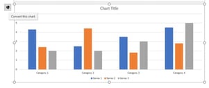 convert native chart Automatically update PowerPoint Excel links