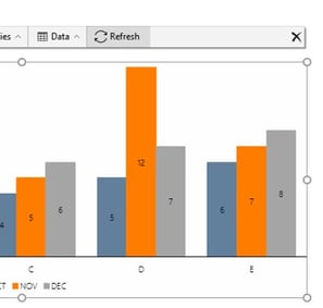 refresh button Automatically update PowerPoint Excel links