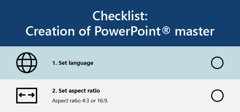 PowerPoint Master Checklist 1 and 2