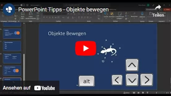PPT shortcut video - Objekte drehen