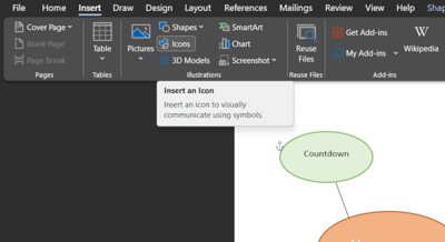 create mind maps in Word icon