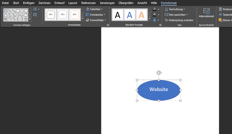 Mindmaps in Word beschriften und formatieren