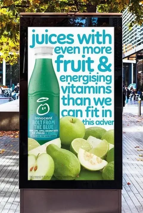 Plakatwerbung innocent