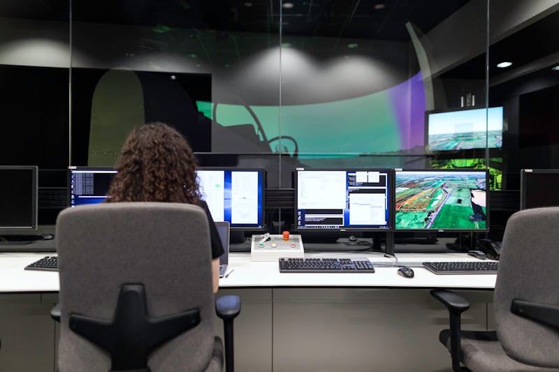 woman in front of despktop
