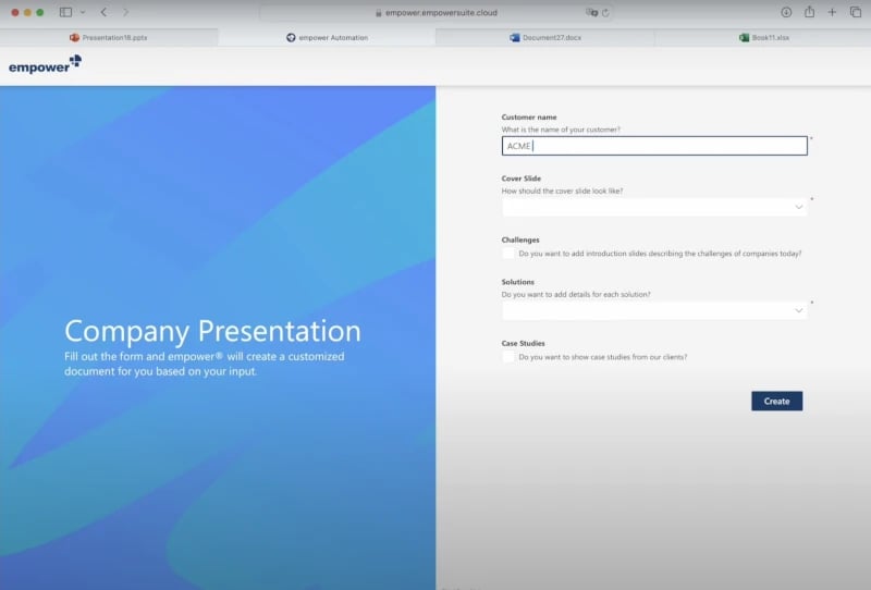 empower® Web-Add-in PowerPoint
