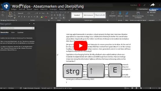 Word Tipps - Absatzmarken und Überpüfung