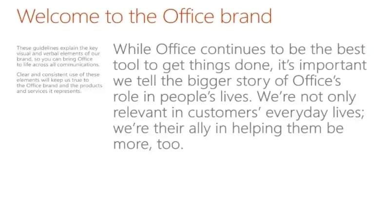 Microsoft Office Brand guidelines