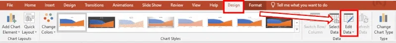create area chart powerpoint without dedicated charting software
