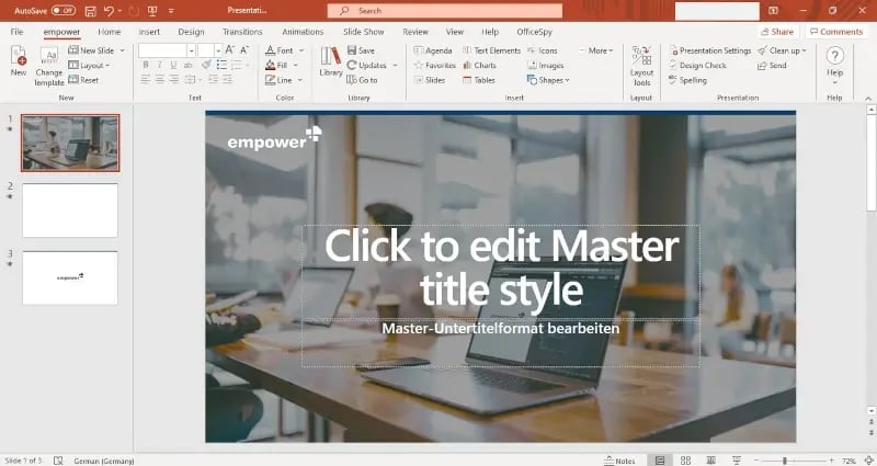 create master slide formatting mistakes
