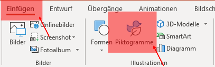 Cliparts in PowerPoint Icons