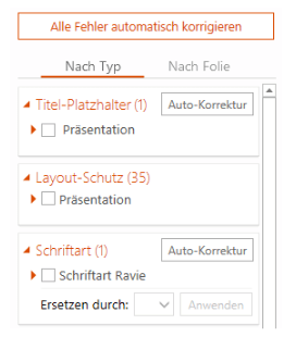 Corporate Design Check empower slides