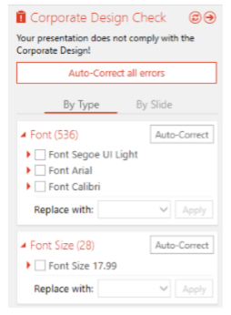 Corporate Design Check empower Slides