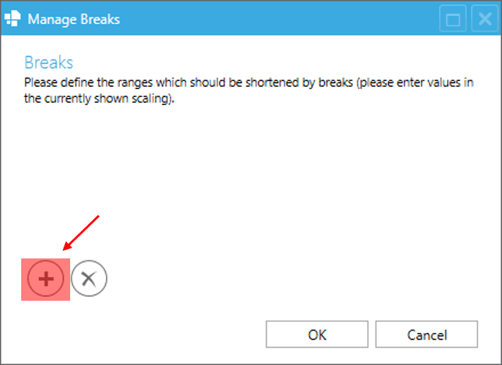 Create clear charts with breaks in PowerPoint add break