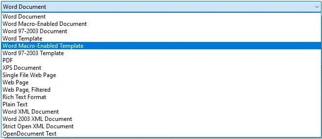 create new word doc based on existing document save as template