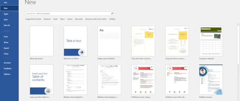 create new word doc based on old document new from existing