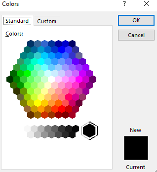 Your own colors in PowerPoint: master color theme and custom colors