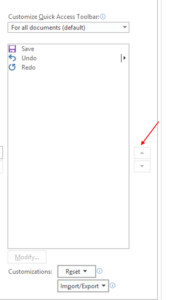How to customize Office - individual quick access bar and tabs