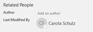 remove author name from word settings remove person