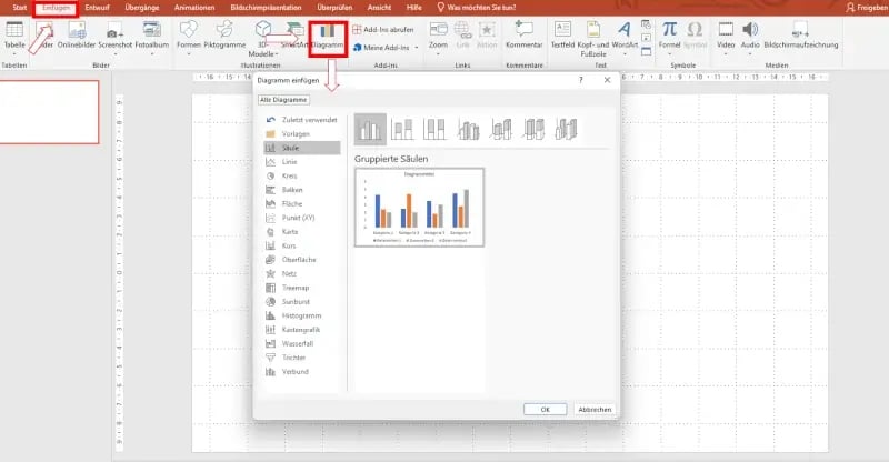 Diagramm erstellen PowerPoint