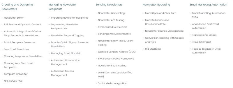 Email campaign management tools cleverreach features
