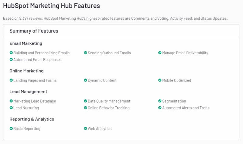 Email campaign management tools hubspot features