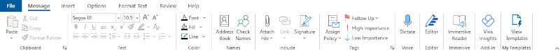professional e-mail signature outlook simple