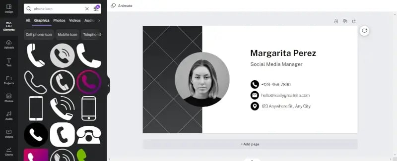 use canva for social media icons for your email signature template