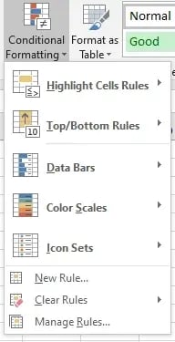 create new rule to alternate row colors in excel