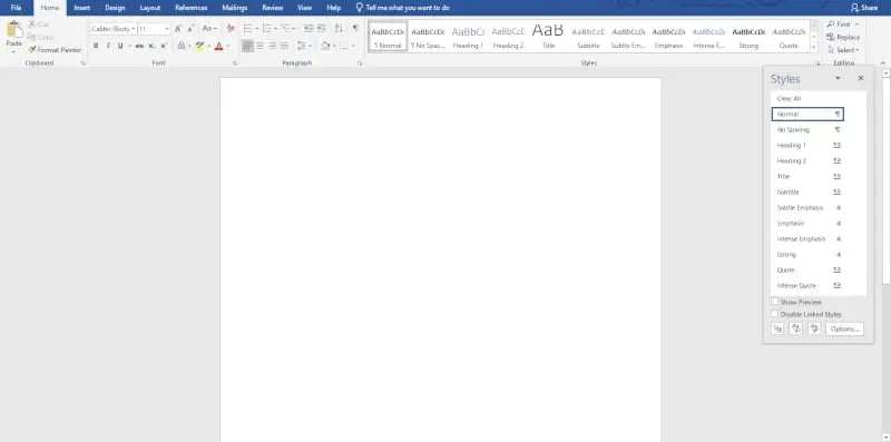 shortcuts for word styles