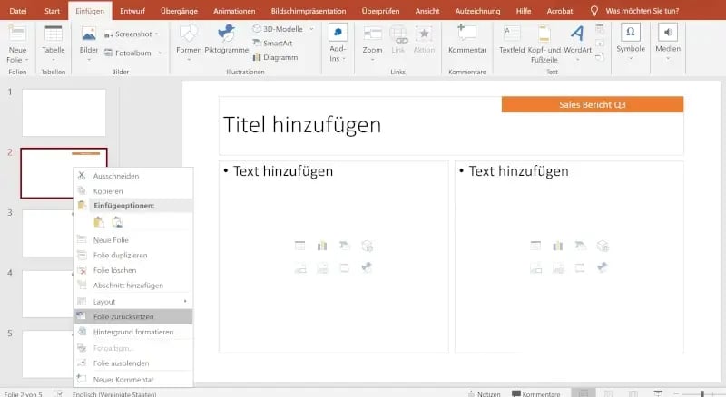 Fußzeile wird nicht angezeigt Folienmaster PowerPoint bearbeiten