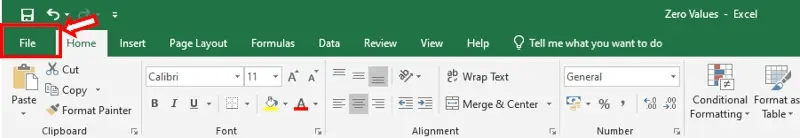 hide zero values in Excel whole worksheet