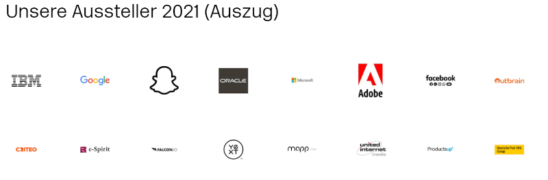 MarTech Event DMESCO Köln Deutschland 2021 Aussteller