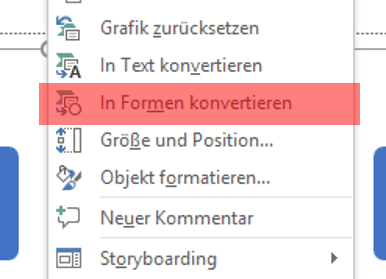 SmartArt Grafiken in Microsoft Office erstellen in form konvertieren